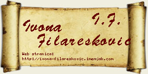 Ivona Filaresković vizit kartica